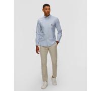 Chemise Bleue Pour Hommes Ralph Lauren Classic Oxford 710p00577-400