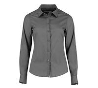 Chemise Blouse Kustom Kit Femme À Manches Longues En Popeline Facile À Repasser