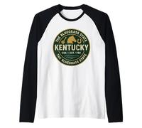Chemise Bluegrass State Banjo Horse Horseshoe Map USA Pride Manche Raglan