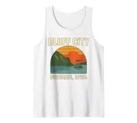 Chemise Bluff City Dubuque Iowa Vintage Riverboat Sunset Débardeur