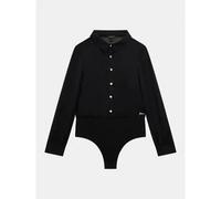 Chemise-body manches longue fille Guess Chiffon Noir 16 ans