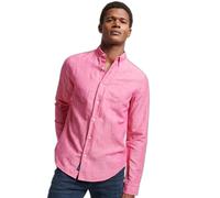 Chemise boutonnÃ©e en lin et coton biologique Superdry Studios Rose M