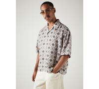 Chemise boutonnée à manches courtes, col camp, coupe boxy, imprimé carreaux, tenue de vacances d'été et de villégiature pour hommes L,M,S,XL,XSGéométrique,Tout Imprimé,Coutume populaireTissu tissé