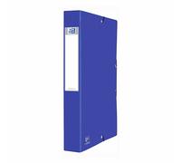 Chemise box Oxford 24 x 32 cm dos 4 cm - bleue