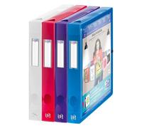 Chemise box plastique Oxford 24 x 32 cm - couleurs assorties