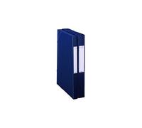 Elba Chemise box plastique Oxford 24 x 32 cm, dos 2,5 cm – bleue