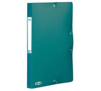 Chemise box plastique Oxford 24 x 32 cm dos 2,5 cm - verte