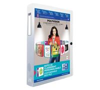 Chemise box plastique Oxford 24 x 32 cm - incolore