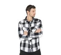 Brandit Chemise Checkshirt manches longues Blanc/Noir XXL