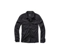 Brandit Flannel Shirt Long Sleeve, color: black, size: M