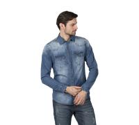 Chemise Brandit Riley Denim Bleu denim5XL Bleu denim