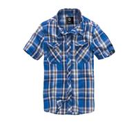 Brandit Chemise Roadstar manches courtes Bleu/Blanc L