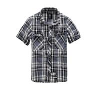 Brandit Chemise Roadstar à manches courtes blanc/gris M Homme