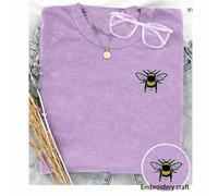 Chemise brodée d'abeille, T-shirt d'abeille, chemise de jardinier, chemise de printemps, T-shirt "Sauvons les abeilles", cadeau pour amateurs d'abeilles, T-shirt pour femme L,M,S,XLHalloweenÉtoffe