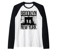 Chemise Brooklyn Bridge, Design Graphique Brooklyn New York City Manche Raglan