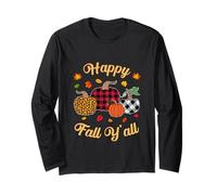Chemise Buffalo Plaid Léopard Citrouille Happy Fall Y'all Autumn Manche Longue