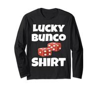 Chemise Bunco Lucky Drôle Game Night Red Dice Player Manche Longue