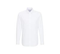 Seidensticker Chemise business homme coupe slim sans repassage col Kent 100% coton blanc Taille 38