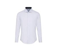 Chemise business homme Seidensticker - coupe slim - sans repassage - col Kent - manches longues - patch - rayures - 100 % coton