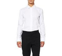 Chemise business Seidensticker pour homme - Coupe extra slim - Infroissable - Col Kent - Manches longues - 100 % coton