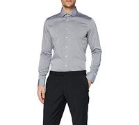 Chemise business Seidensticker pour homme - Coupe extra slim - Infroissable - Col Kent - Manches longues - 100 % coton