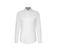 Chemise business Seidensticker pour homme - Coupe slim - Infroissable - Col Kent - Manches longues - Patch - 100 % coton