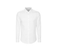 Chemise business Seidensticker pour homme - Coupe slim - Infroissable - Col Kent - Manches longues - Patch - 100 % coton