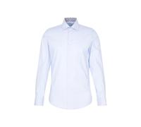 Chemise business Seidensticker pour homme - Coupe slim - Infroissable - Col Kent - Manches longues - Patch - 100 % coton