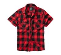 Brandit Chemise rouge néon / rouge foncé / noir, Taille XXXL