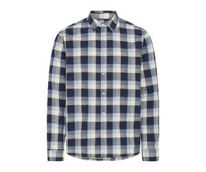 Chemise carreaux flamÃ©s Blend Daris Bleu S