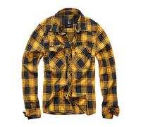 Brandit Chemise Check Manches Longues Noir/Jaune Taille S Homme