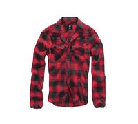 Brandit Check Long Sleeve Shirt Rouge S Homme