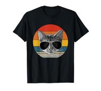 Chemise Chat de Style Rétro pour les Amoureux des Chats T-Shirt