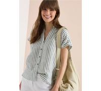 Chemise-chemise Dropped Shoulder en lin