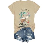 Chemise Chillin' with Jesus, Paradise is Chillin' with Jesus I Will Give You Rest Jesus Chemise, kaki, 3XL
