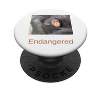 Chemise chimpanzé Chimpanzé en Voie de Disparition PopSockets PopGrip Adhésif