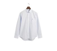 Chemise classique manches longues en popeline à carreaux vichy Gant Bleu 2XL