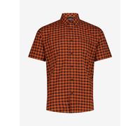 Chemise CMP à carreaux à manches courtes orange noir - 52
