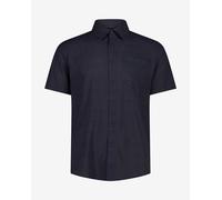 Chemise CMP Wicking Check manches courtes bleu marine - XL