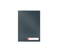 Leitz Pochette plastique A4 47080019 – Lot de 3, 40 feuilles, chemise de coin, Gris Cosy