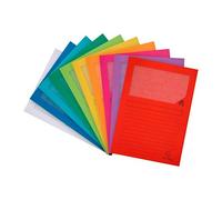 Chemise coin papier avec fenêtre Forever Exacompta coloris assortis vif - Paquet de 25