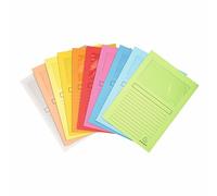 Chemise coin papier avec fenêtre Super Exacompta - Paquet de 100 - Coloris assortis