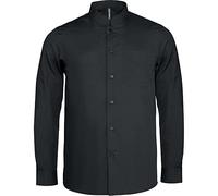 Chemise col Mao Manches Longues Kariban - Noir - XL