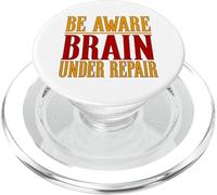 Chemise Contre Les commotions cérébrales Be Aware Brain Under Repair PopSockets PopGrip pour MagSafe