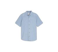 Chemise coton-lin Tom Tailor Bleu XL