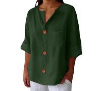 Chemise Country Femme Lin Lot Tee Shirt Col en V VêTements De Nuit sans Manches Grande Taille Bleu FrançAis Dissimulation des Imperfections (Ventre, éPaules) Formation Interne