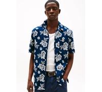 Chemise Coupe Standard Texturée Tjm Reg Slub Aop Ss Shirt Ext/Dark Night Navy Bandana Aop - S