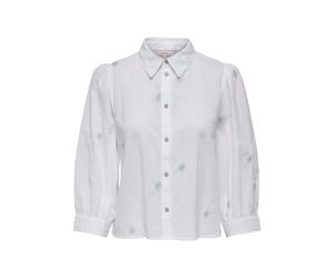 Chemise courte 3/4 femme Only Candy Blanc M