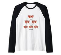 Chemise Crabe drôle Crabes Awesome Love Crabs Manche Raglan