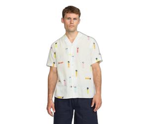 Chemise cubaine devant boutonnÃ© Revolution Blanc M